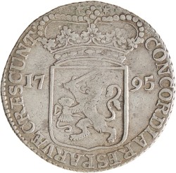 Zilveren dukaat. Zeeland. 1795. Zeer Fraai +.