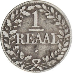 1 Reaal. Curaçao. 1821. Fraai / Zeer Fraai.