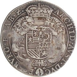 Dukaton. Brabant. Antwerpen. Albrecht en Isabella. 1619. Zeer Fraai.