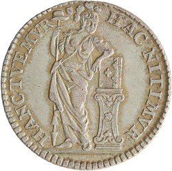 Muntmeesterpenning. Utrecht. 1758. Prachtig.