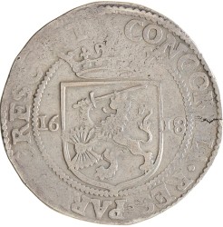 Nederlandse rijksdaalder. Gelderland. 1618. Zeer Fraai.