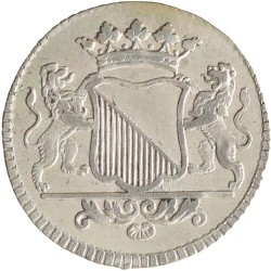 Duit - Afslag in zilver. Utrecht stad. 1739. Zeer Fraai / Prachtig.