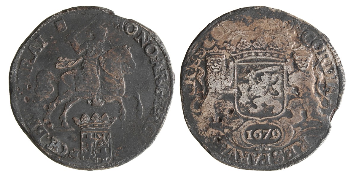Dukaton of zilveren rijder. Utrecht. 1679. Fraai.