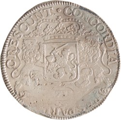 Dukaton of zilveren rijder. Utrecht. 1711. Zeer Fraai.