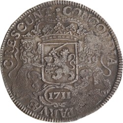 Dukaton of zilveren rijder. Utrecht. 1711. Zeer Fraai / Prachtig.