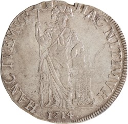 3 gulden - Generaliteits. Utrecht. 1714. Zeer Fraai.
