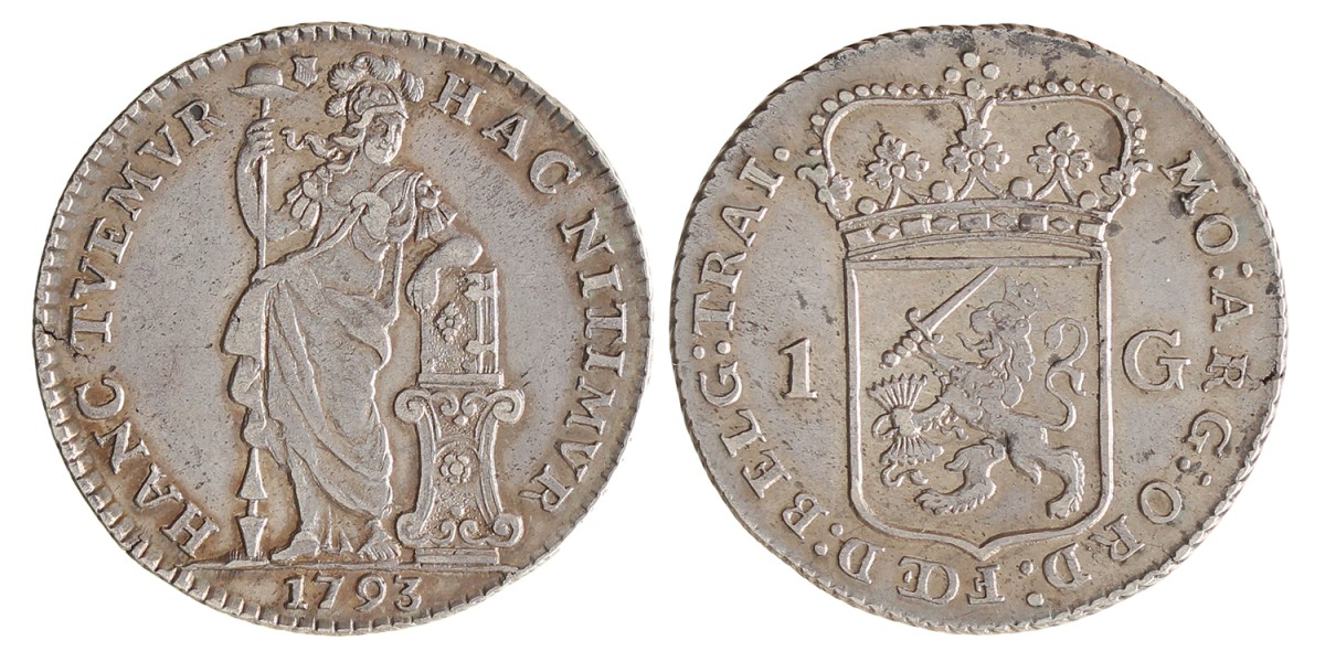 Gulden - Generaliteits. Utrecht. 1793. Zeer Fraai / Prachtig.