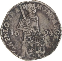 Zilveren dukaat. Utrecht. 1694. Fraai +.