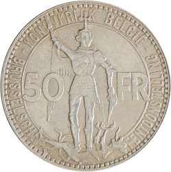 Belgium. Leopold III. 50 Francs. 1935.