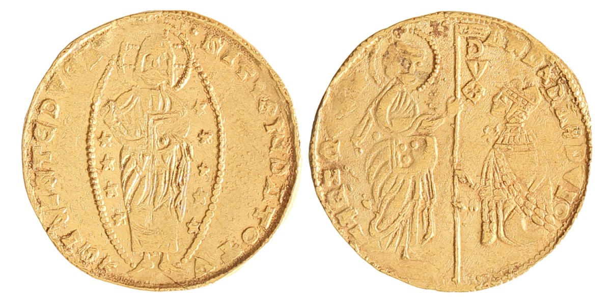 Italian states. Venice. Andrea Contarini. Zecchino. N.D. (1368 - 1382).