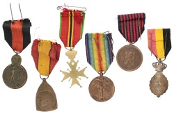 Belgium. 20th century. Lot (6) divers medals.