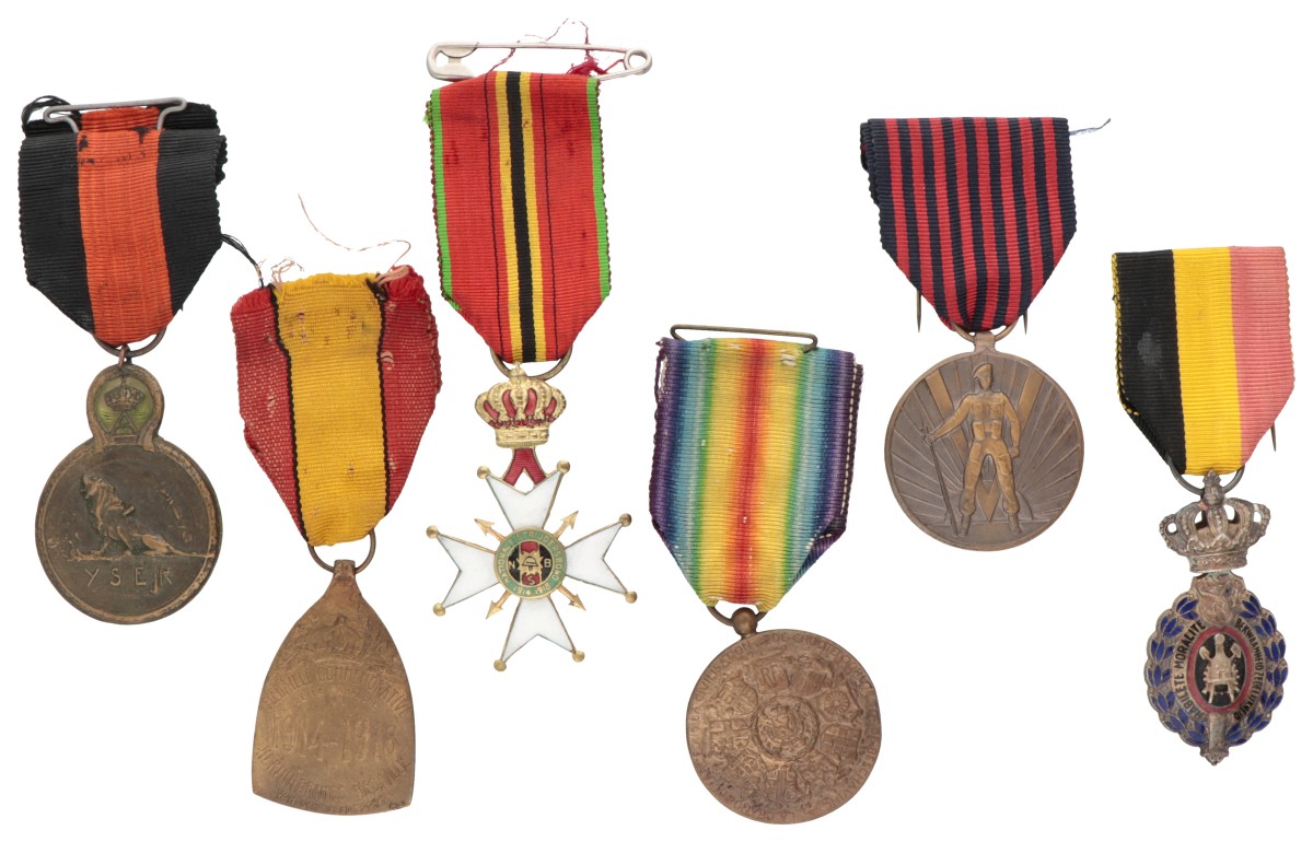 Belgium. 20th century. Lot (6) divers medals.