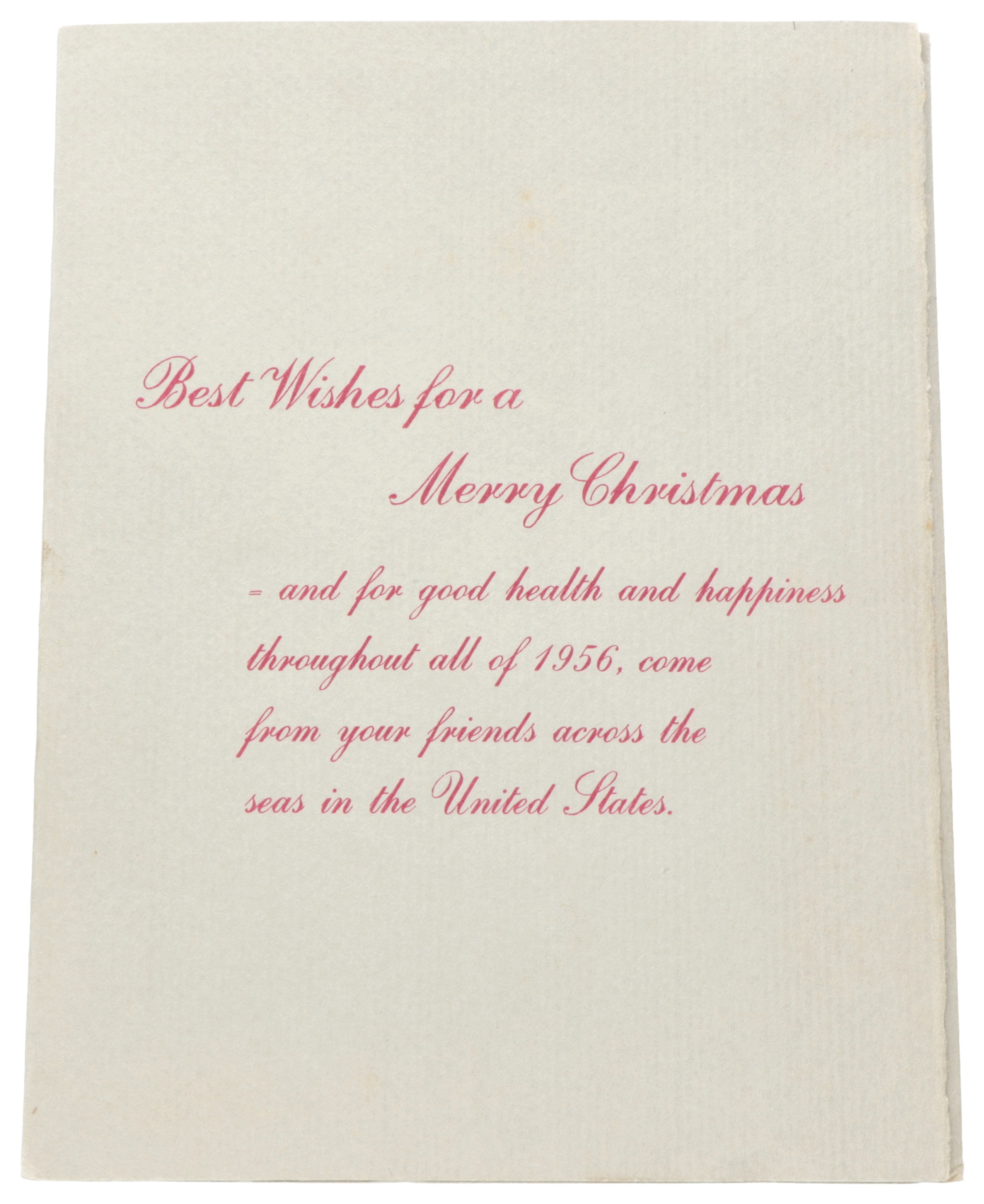 USA. 'Morgan' dollar - Inside a christmas greeting card (1956) from Norelco to a company in Drachten (NL). 1897.