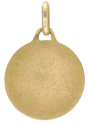 Vintage 18 kt. geelgouden "plus qu'hier, moins que demain" hanger door A. Augis.