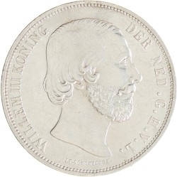 2½ Gulden. Willem III. 1869. Prachtig / UNC.