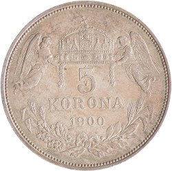 Hungary. Austria-Hungary. Franz Joseph I. 5 Korona. 1900.
