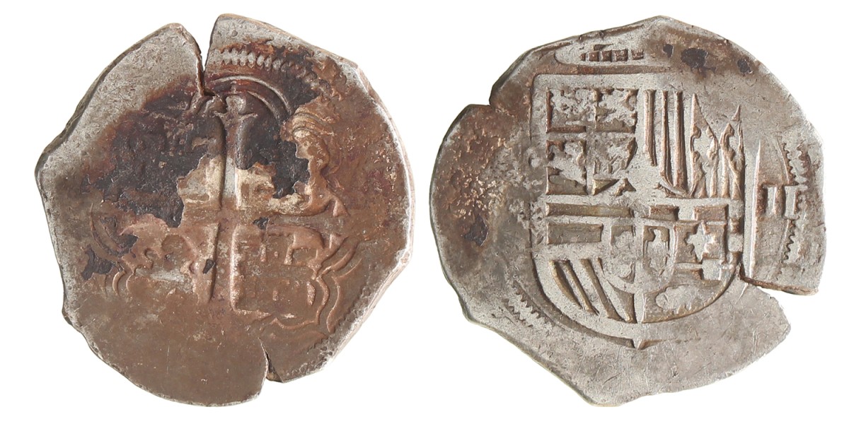 Mexico. Spanish colony. Philips III. Cob of 2 reales. N.D. (1598 - 1621).