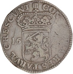 Zilveren dukaat. Holland. 1674. Zeer Fraai -.