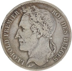 Belgium. Leopold I. 5 Francs. 1832.
