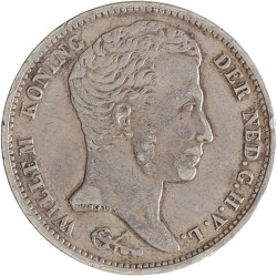 1 Gulden. Willem I. 1837. Zeer Fraai -.