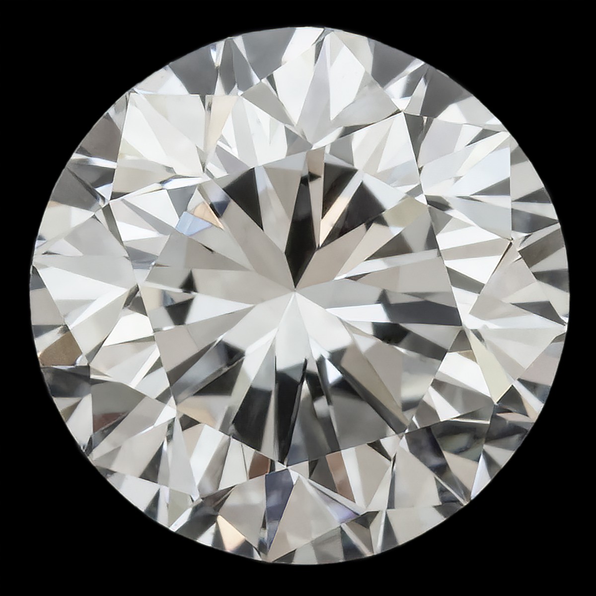 GIA-gecertificeerde 1.02 ct. rond briljant geslepen natuurlijke diamant.