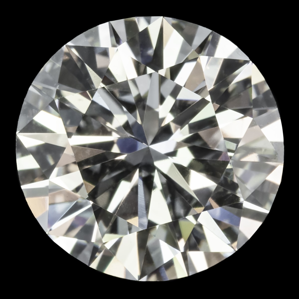 GIA-gecertificeerde 2.09 ct. rond briljant geslepen natuurlijke diamant.