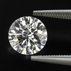 GIA-gecertificeerde 2.09 ct. rond briljant geslepen natuurlijke diamant.