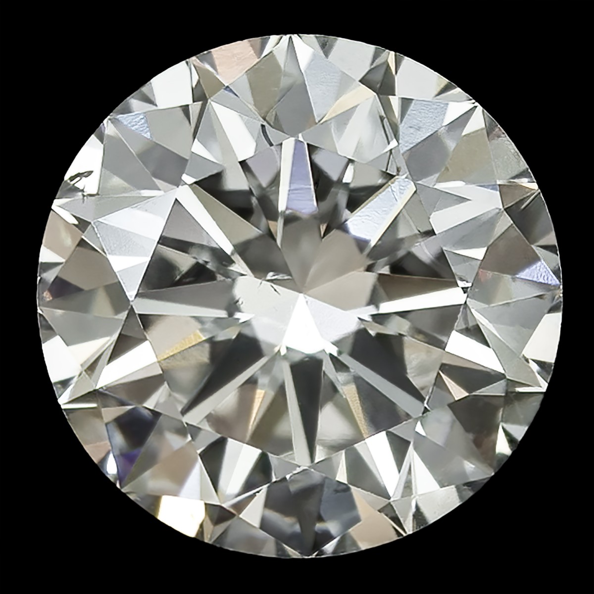 GIA-gecertificeerde 2.09 ct. rond briljant geslepen natuurlijke diamant.