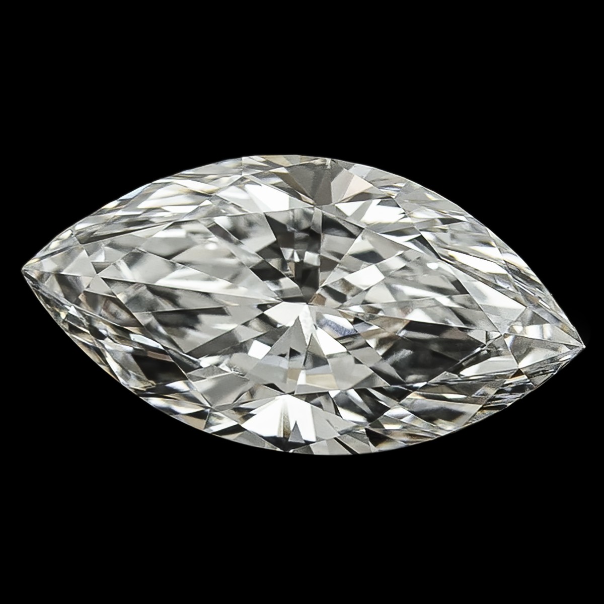 GIA-gecertificeerde 1.07 ct. marquise briljant geslepen natuurlijke diamant.