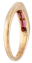 18 kt. Geelgouden Luth Bijoux ring bezet met ca. 0.33 ct. toermalijn.