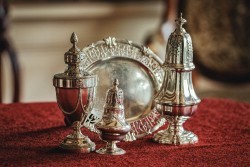 Presentatieschaal (Londen, Charles Aldridge & Henry Green 1771) zilver.