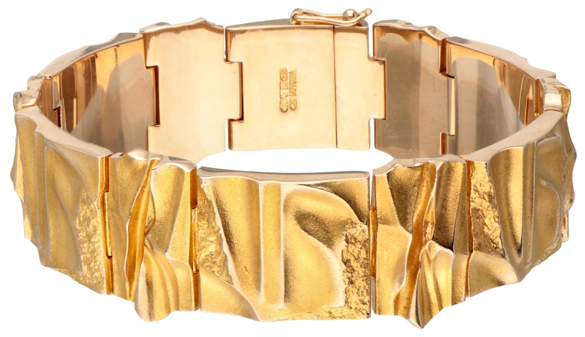 14 kt. Geelgouden design armband door Björn Weckström voor Lapponia.