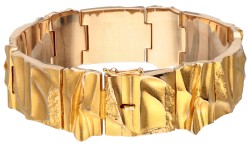 14 kt. Geelgouden design armband door Björn Weckström voor Lapponia.