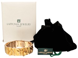 14 kt. Geelgouden design armband door Björn Weckström voor Lapponia.
