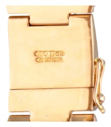 14 kt. Geelgouden design armband door Björn Weckström voor Lapponia.