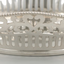 Bonbonmandje zilver.