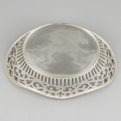 Bonbonmandje zilver.