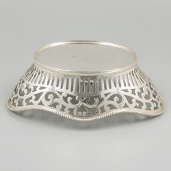 Bonbonmandje zilver.