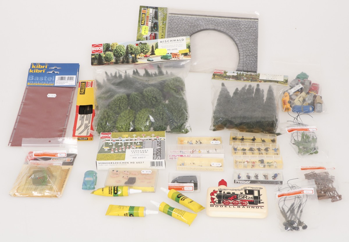 Groot lot modelspoor accessoires