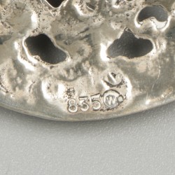 Koekjesschaal zilver.