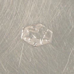 6-delige set onderzetters zilver.