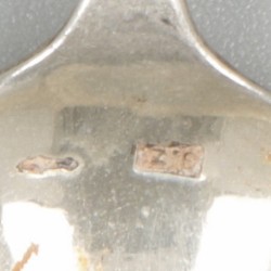 10-delige set thee/koffielepels zilver.
