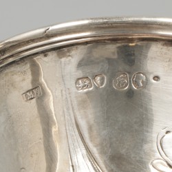 Drinkbeker zilver.