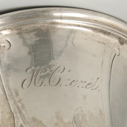 Drinkbeker zilver.