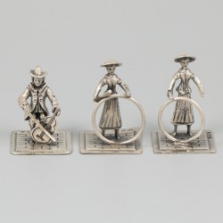 13-delig lot miniaturen zilver.