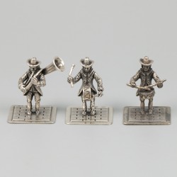 13-delig lot miniaturen zilver.