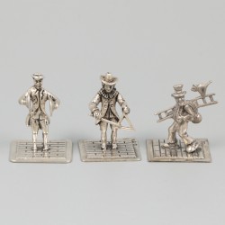 13-delig lot miniaturen zilver.