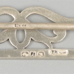 2-delig lot gespen zilver.