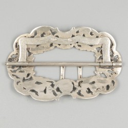 2-delig lot gespen zilver.
