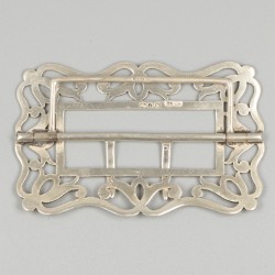 2-delig lot gespen zilver.